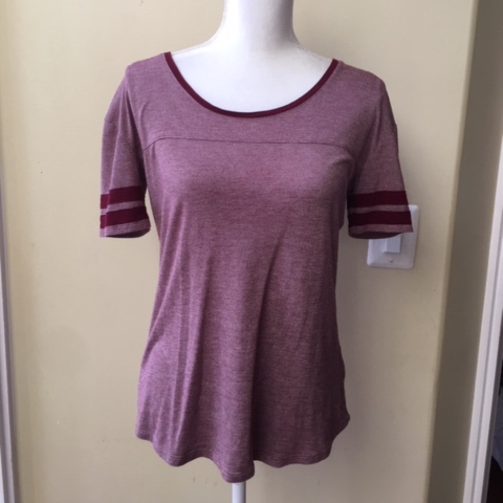 Zine Red Marled Short Sleeve T-Shirt